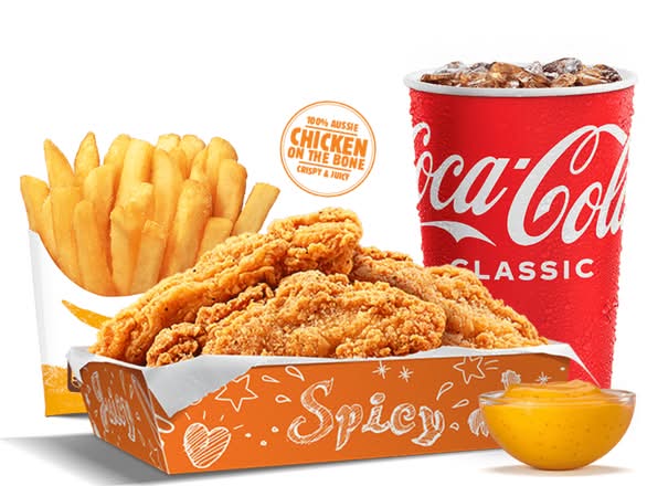 3x Jack’s Fried Chicken Ribs Value Meal Medium