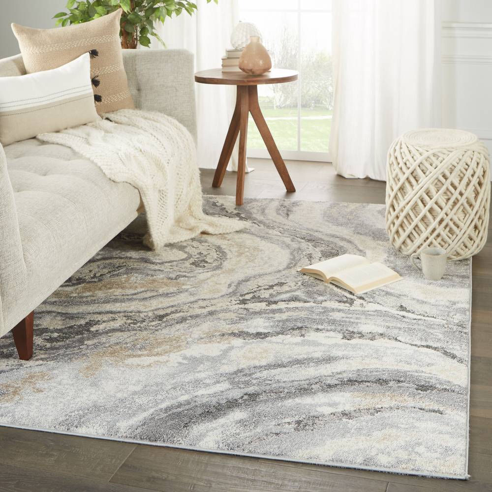 Origin 21 2 X 4 (ft) Gray Indoor Abstract Area Rug | LOW000001