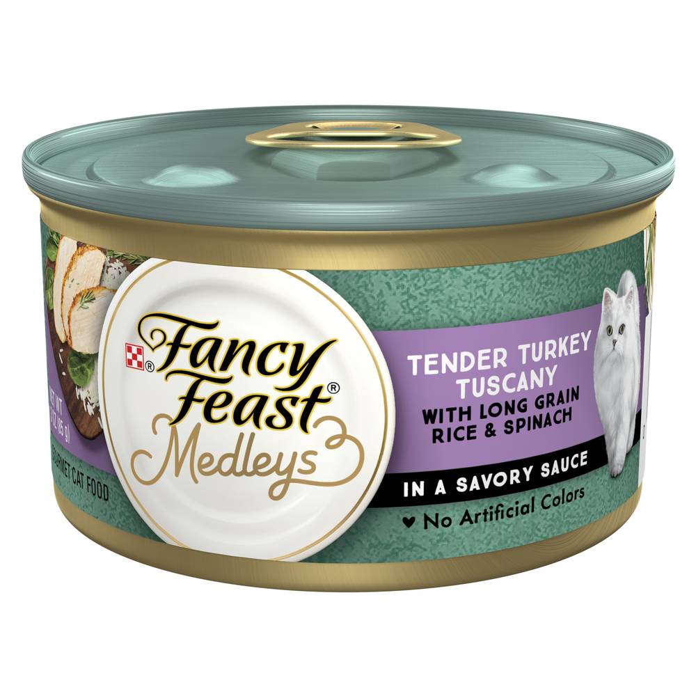 Fancy Feast Adult Medleys Turkey Tuscany Savory Sauce Wet Cat Food