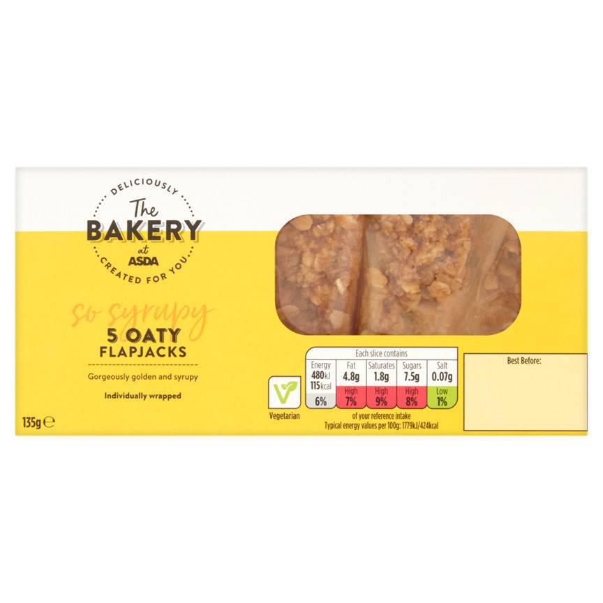 Asda Buttery Flapjack 5pk