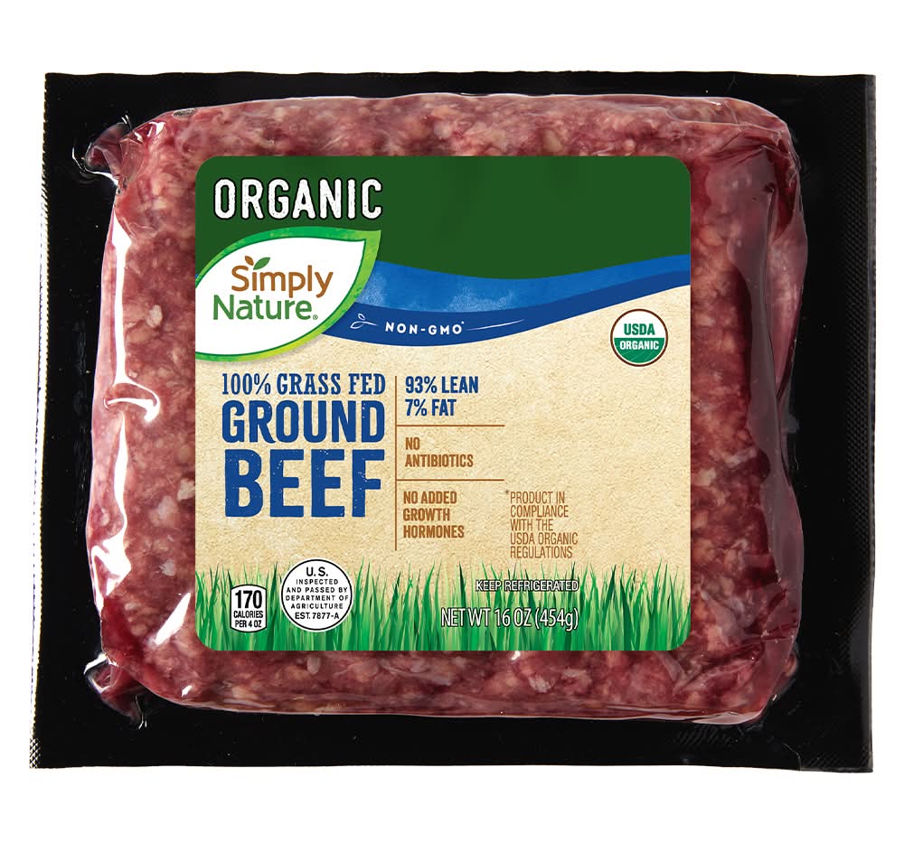 Simply Nature Organic Grass Fed Ground Beef (16 oz)