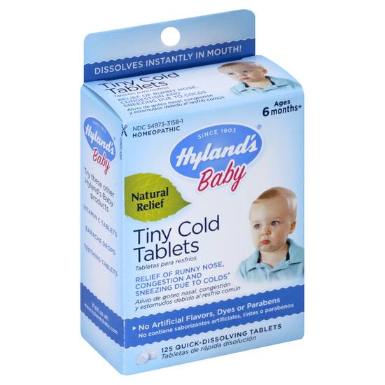 Hyland's Natural Relief Baby Tiny Cold Tablets (125 ct)