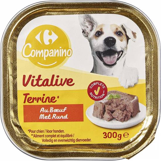 TARRINA PERRO BUEY CRF 300G