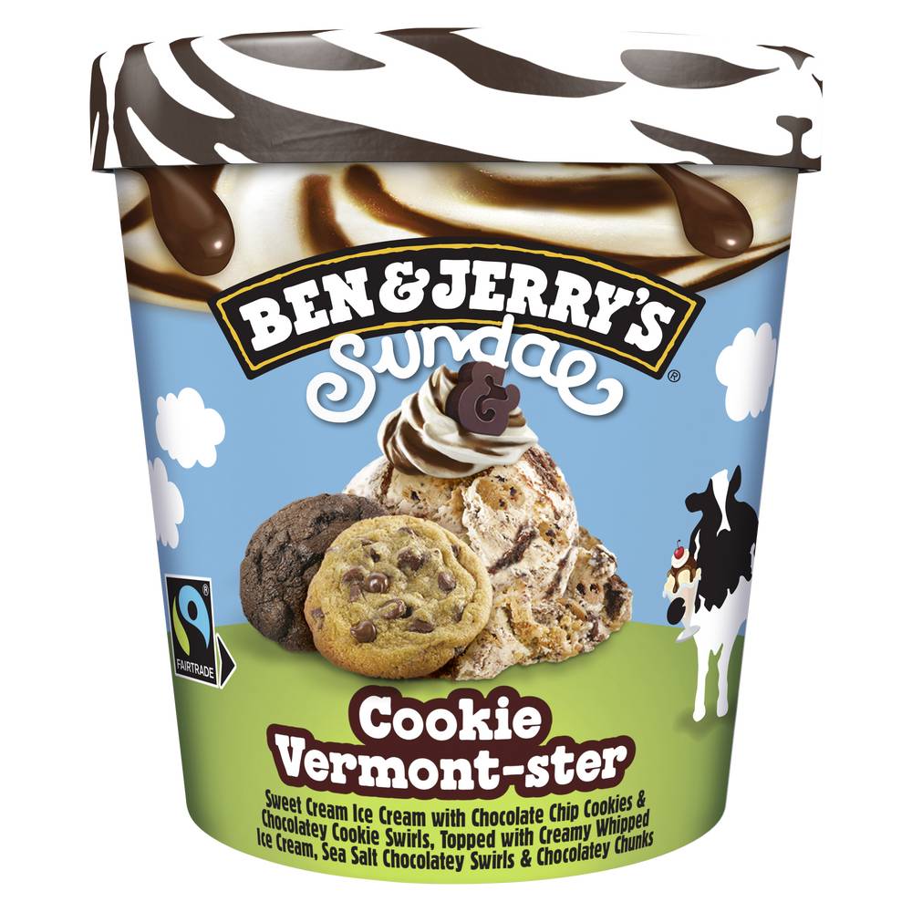 Ben & Jerry's - Glace en pot sundae cookie vermont ster