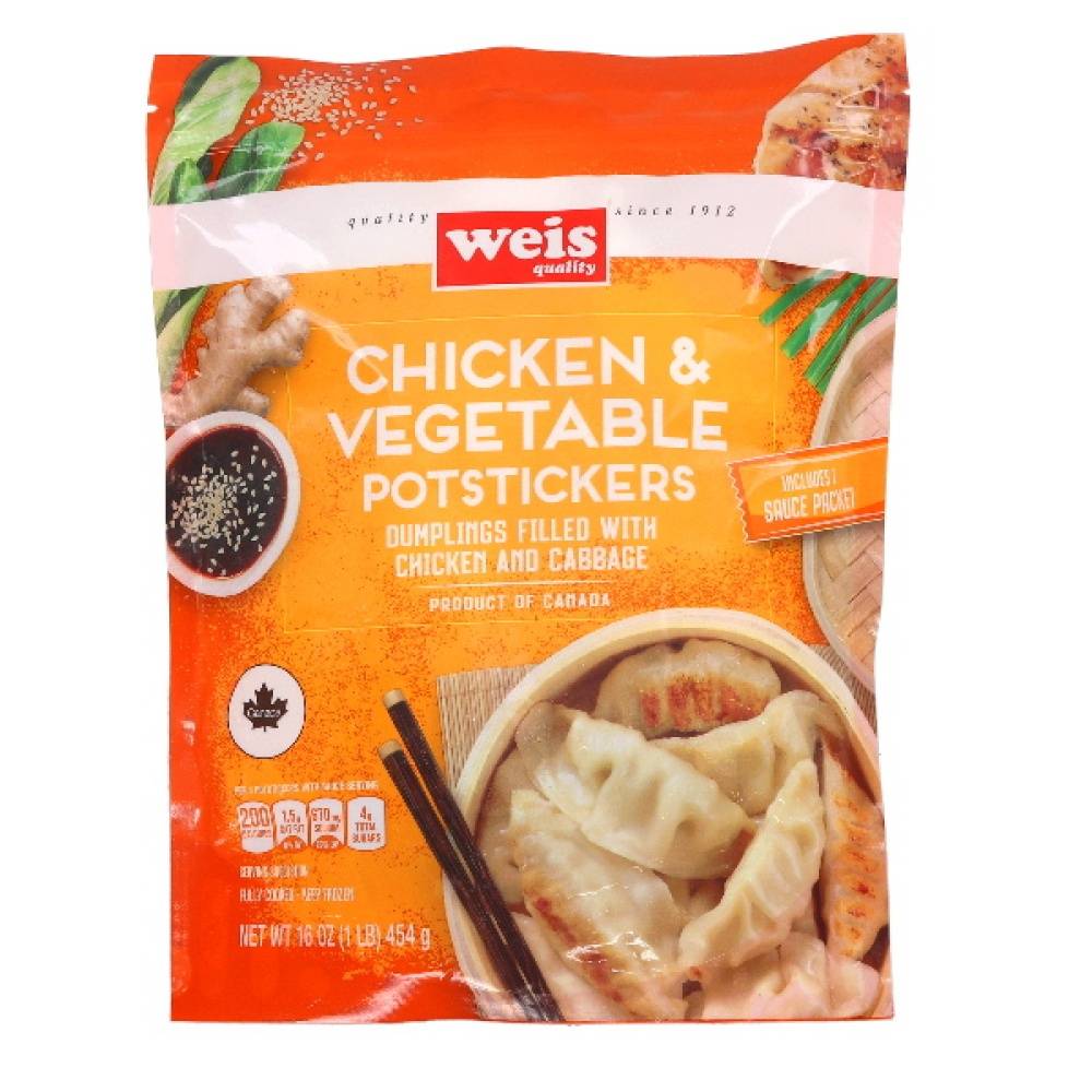 Weis Asian Dumplings Chicken & Vegetable Potstickers