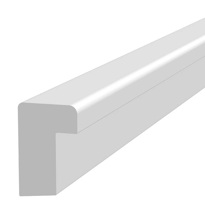 Royal Building Products 11/16-in x 1-1/8-in x 8-ft Unfinished PVC 9890 Backband | 9890