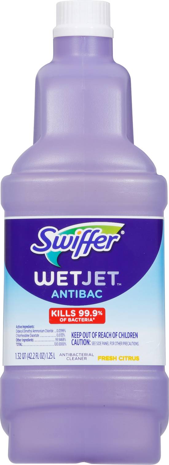 Swiffer Wetjet Antibac Fresh Citrus Antibacterial Cleaner
