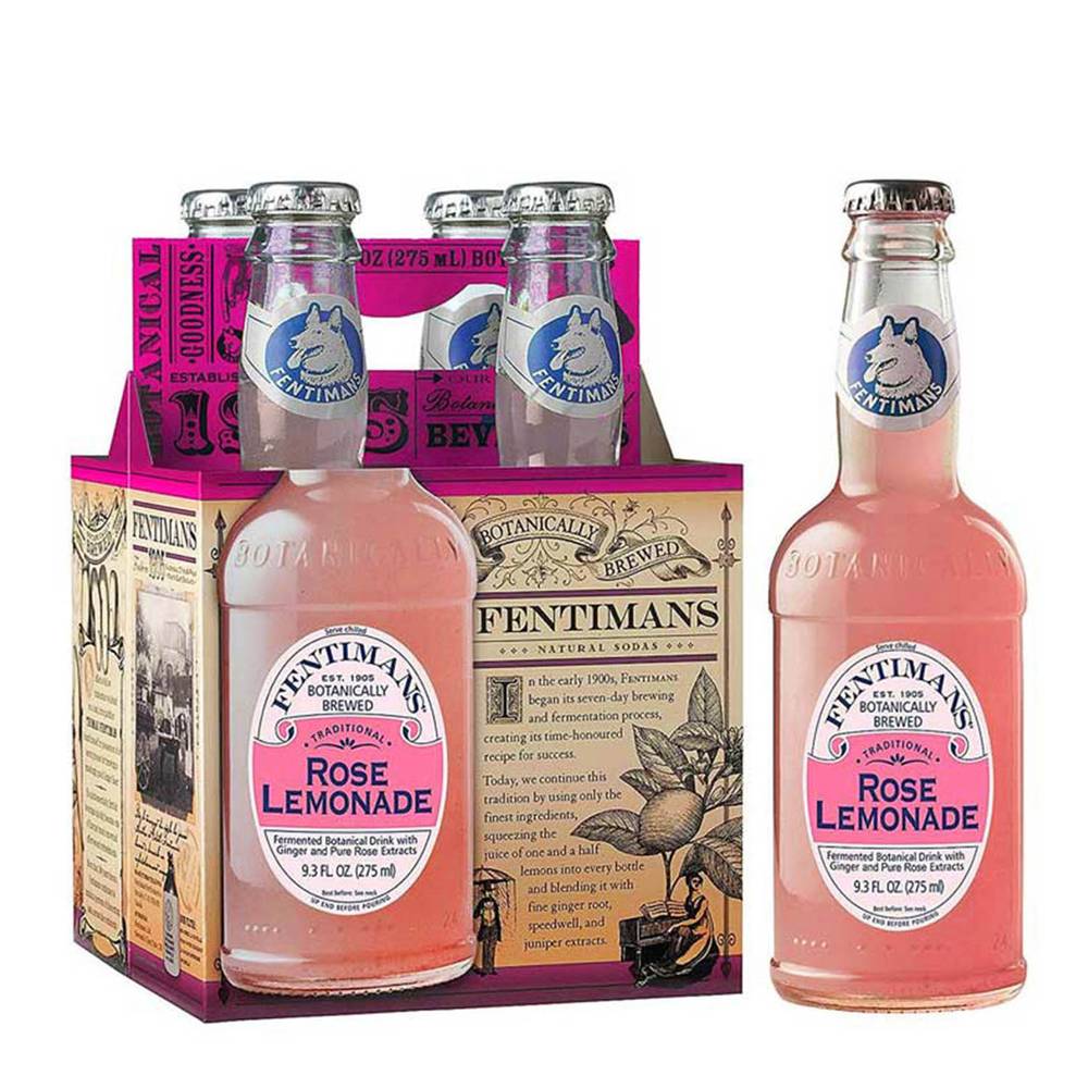 Fentimans agua tónica limonada rosa (4 pack, 200 mL)