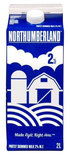 Northumberland Partly 2% Skimmed Milk (2 L)