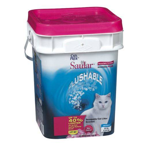 Saular longue durée plus - scented scoopable cat litter (11.34 kg)