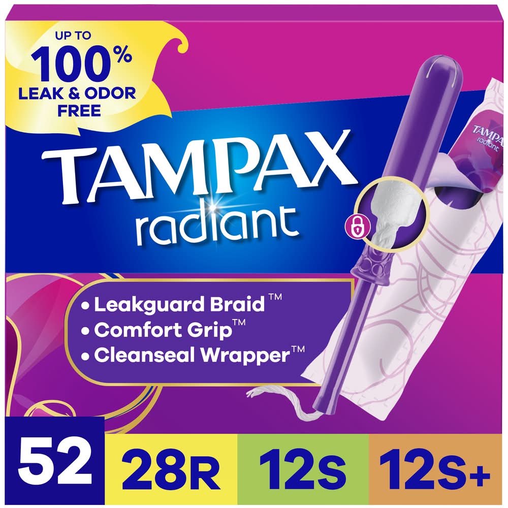 Tampax Radiant Triple pack Tampons (52 ct)