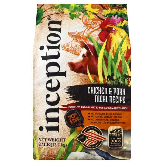 Inception Chicken & Pork Meal Recipe Dog Food | Delivery Near You ...