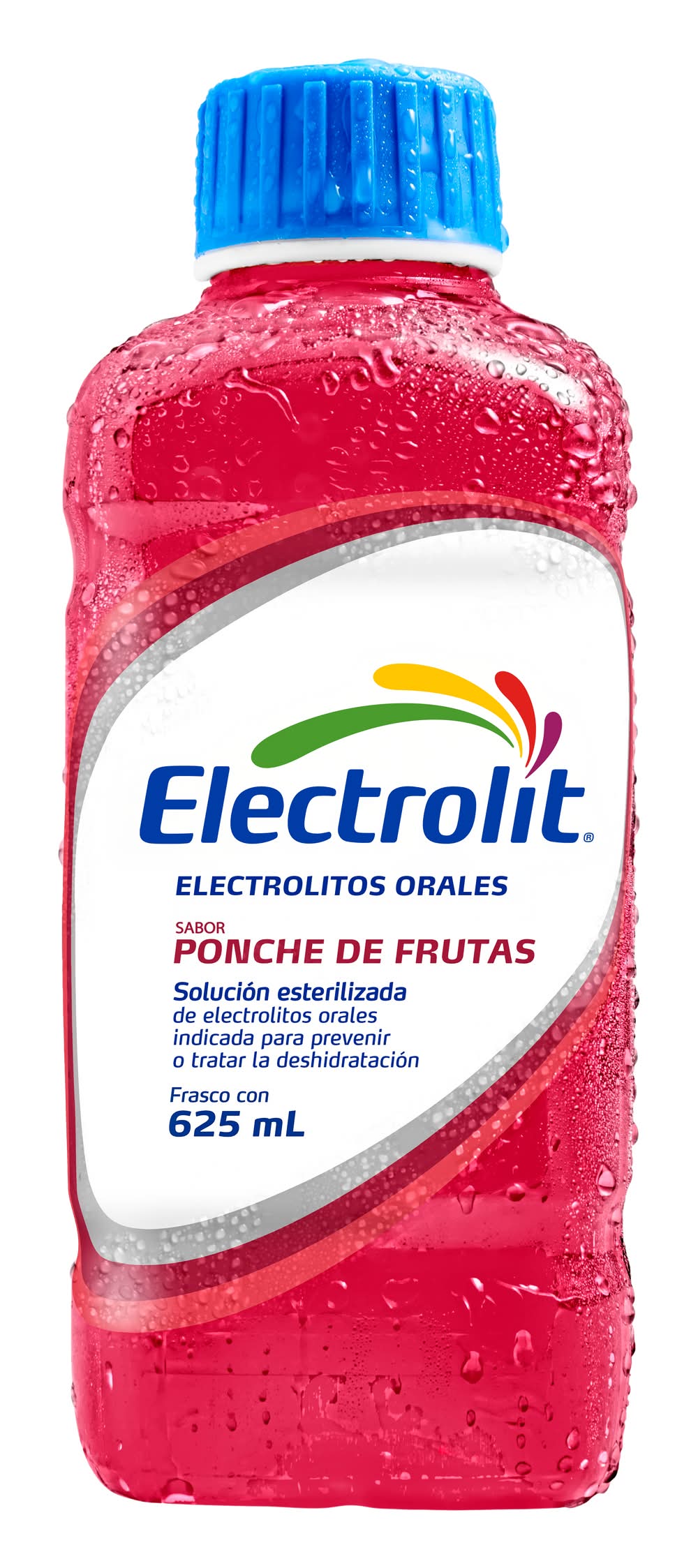 Electrolit · Suero rehidratante con electrolitos orales, ponche de frutas, 6+ años (625 ml)