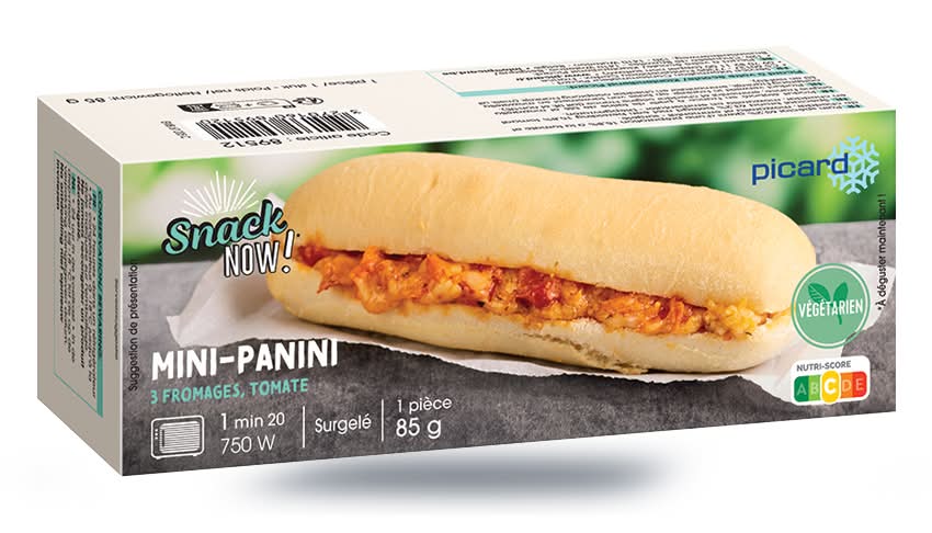 Mini-panini 3 fromages, tomate