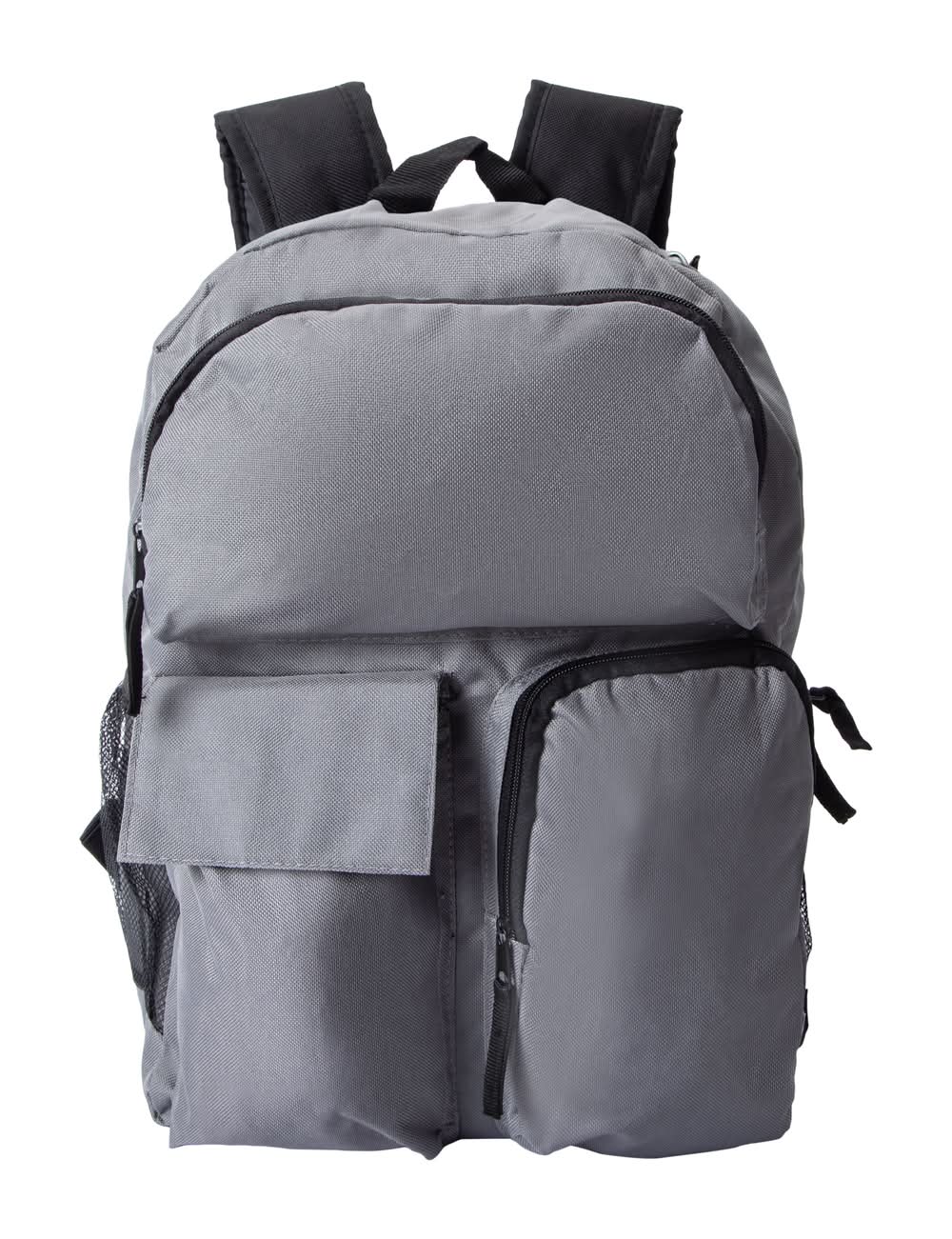 Multi-Pocket Backpack Gray