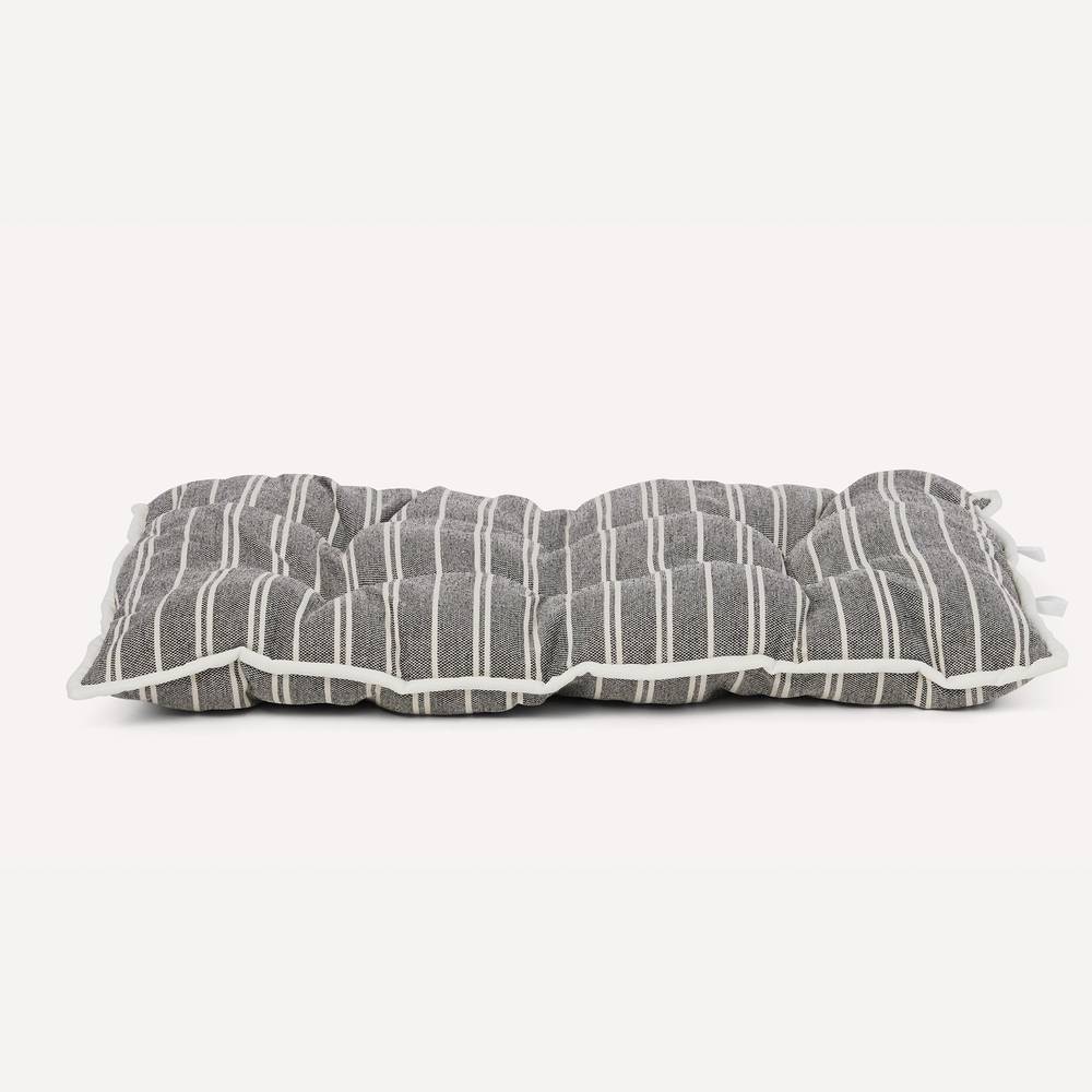 NATE & JEREMIAH Striped Crate Dog Mat, Grey