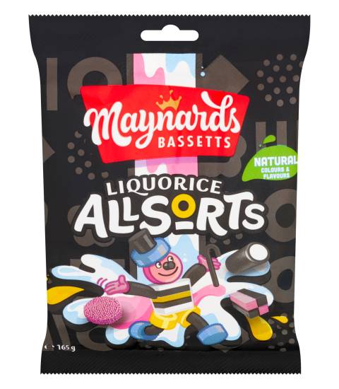 Maynards Bassetts Coconut, Liquorice Allsorts (165g)