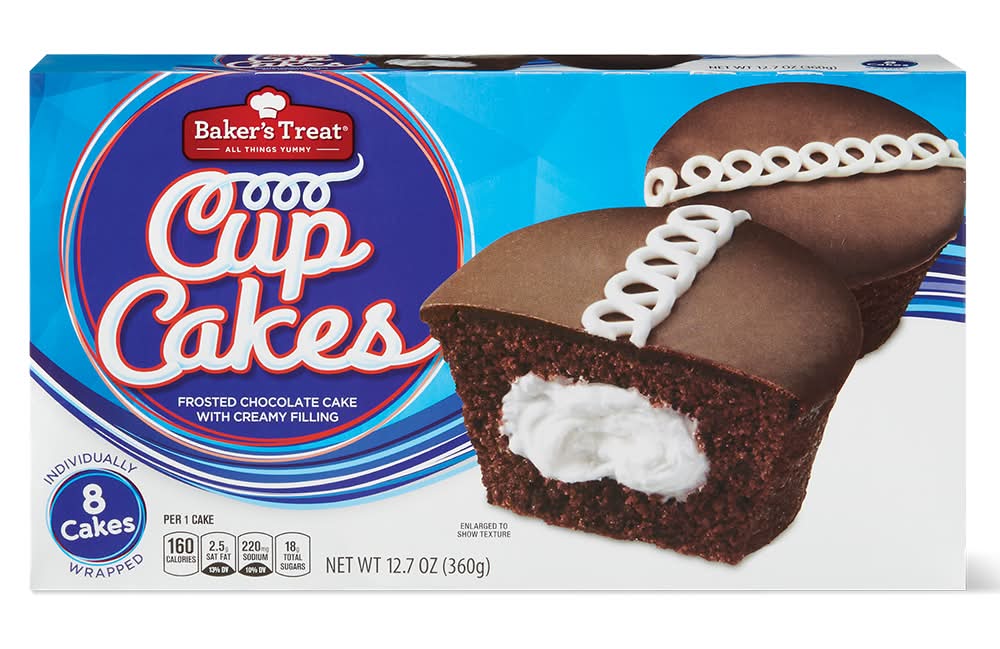 Baker's Treat Cupcakes, Chocolate (12.7 oz, 8 ct)