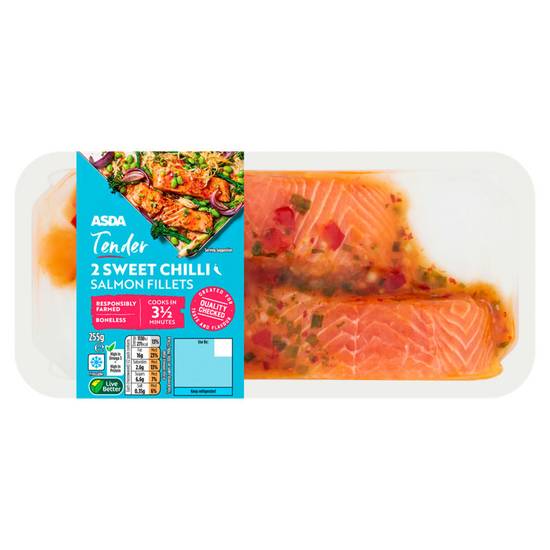 Asda Tender 2 Sweet Chilli Salmon Fillets 255g