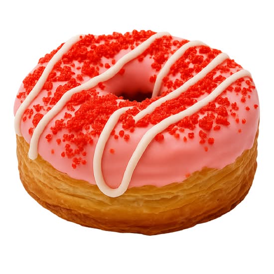 Strawberry Croissant Donut