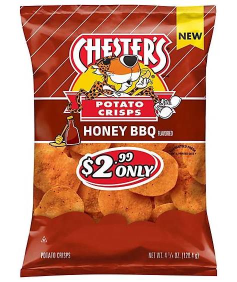 Chesters Potato Crisps Honey BBQ (4.5oz)