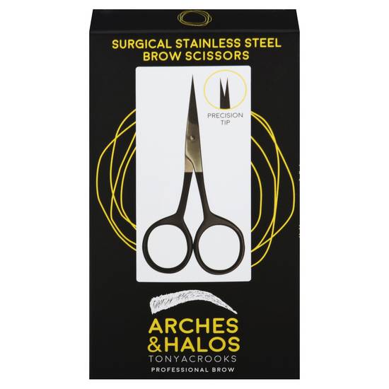 Arches & Halos Surgical Stainless Steel Eyebrow Scissors