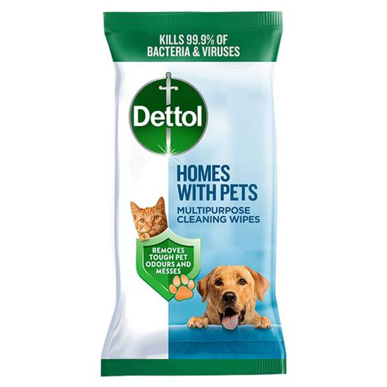 Dettol Homes with Pets 50 Fresh Breeze Multipurpose Cleaning Wipes