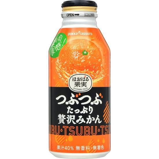 ポッカサッポロ つぶたっぷり贅沢みかん 400g