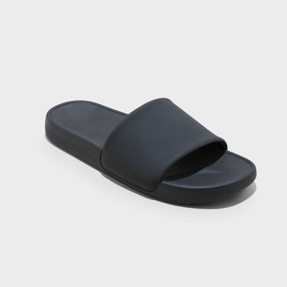 All In Motion Trey Sport Slides, Men, 10, Black