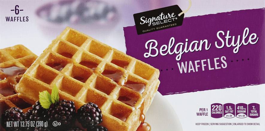 Signature Select Belgian Style Waffles (6 ct)