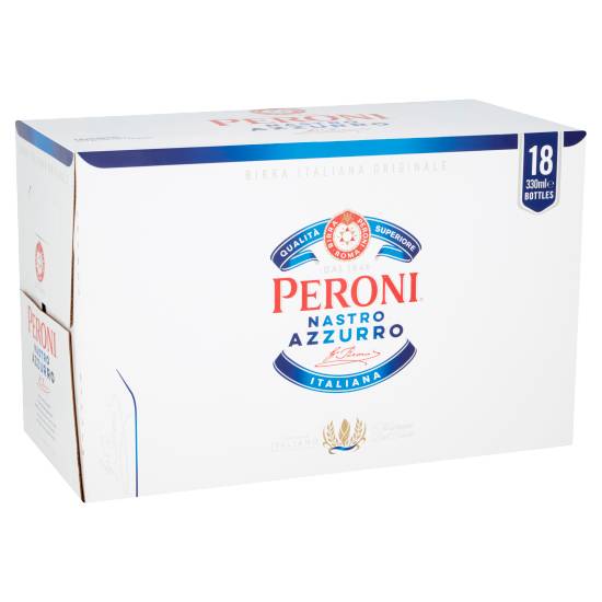 Peroni Nastro Azzurro Lager Beer (18 x 330ml)