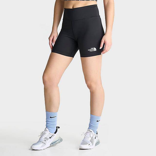 Women'S The North Face High-Waisted Logo Biker Shorts (Medium)