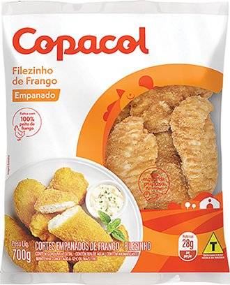 Copacol · Filezinho de frango empanado congelado (700 g)