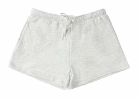 Cozy Fleece Sweat Short Extra Large Pastel Gray