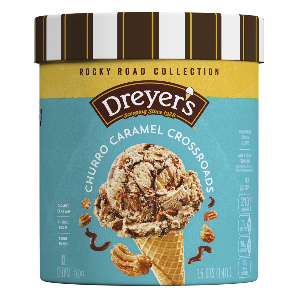 Edy's Rocky Road Collection Churro Caramel Crossroads Ice Cream