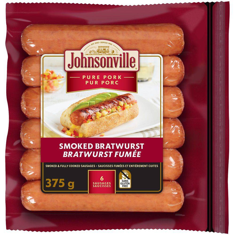 Johnsonville Smoked Bratwurst Sausages (375 g)