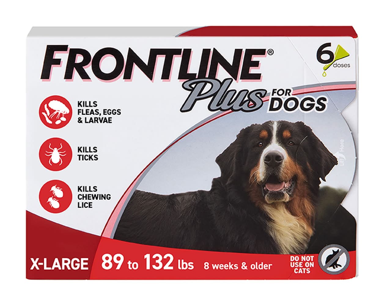 Frontline Plus Flea & Tick Spot Treatment for X-Large Dogs, 89-132 lbs