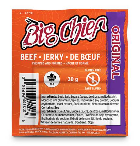 Big Chief Gluten Free Original Beef Jerky (30 g)