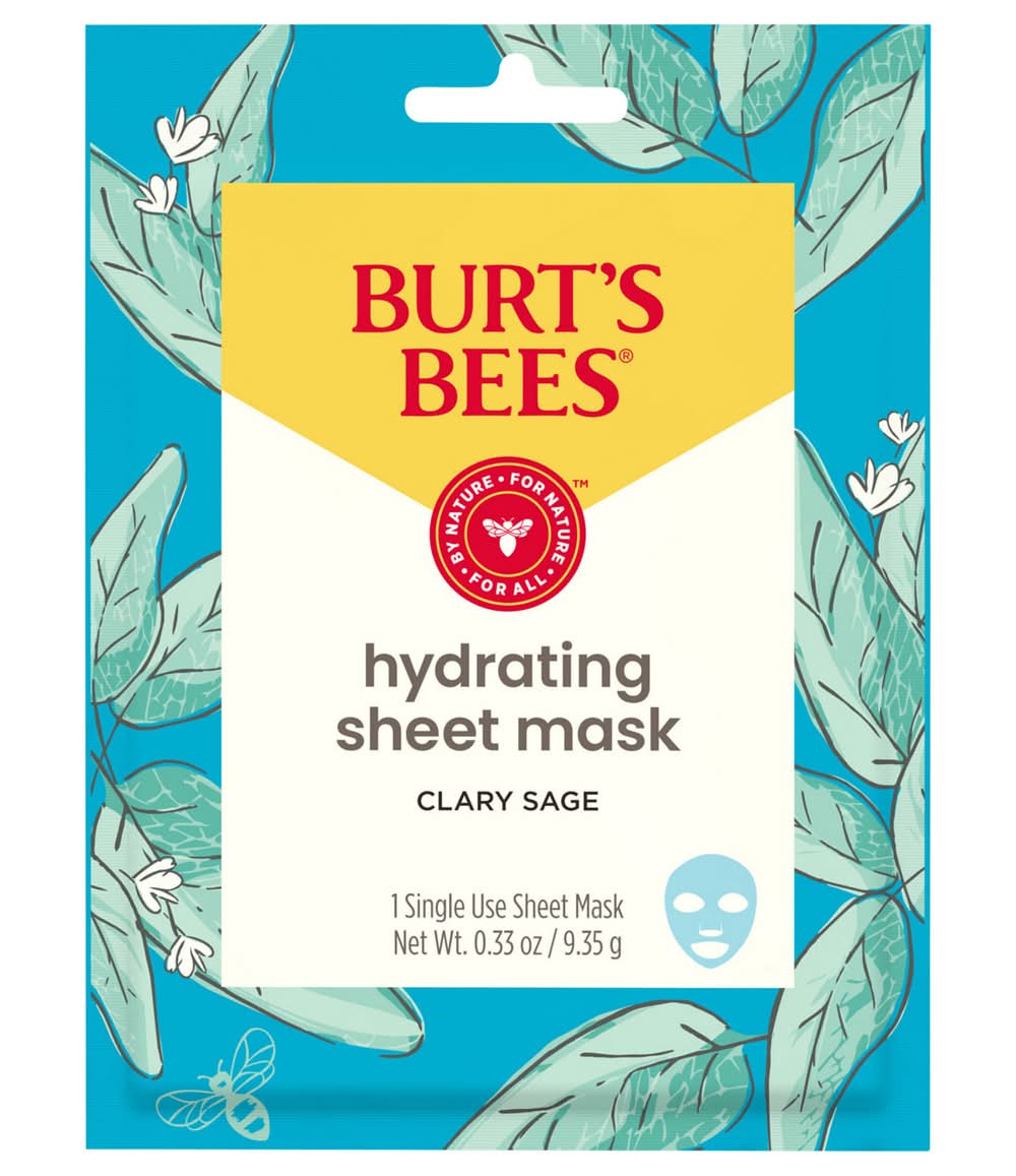 Burt's Bees Sheet Mask, Hydrating, Clary Sage