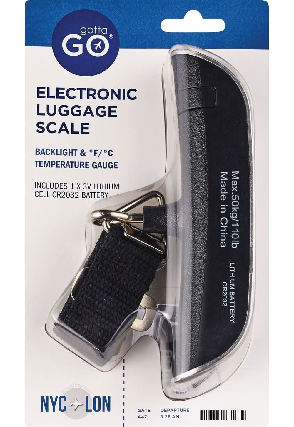 Gotta Go Electronic Luggage Scale 110 lb
