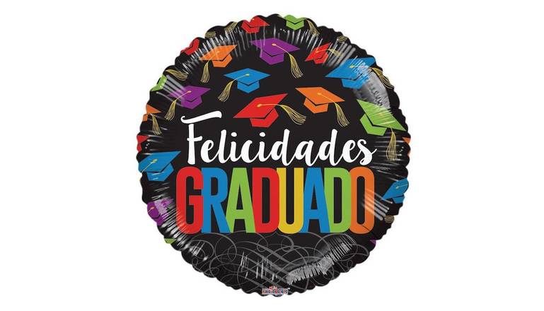17" Spanish Language Congrats Grad - Balloon