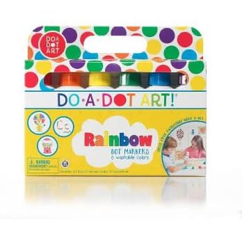 Do-A-Dot Art Rainbow Dot Markers, Multicolor (2.5 fl oz, 6 ct)