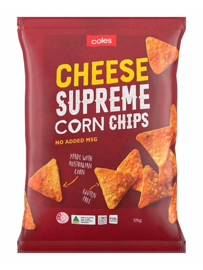 Coles Supreme Cheese Corn Chips 