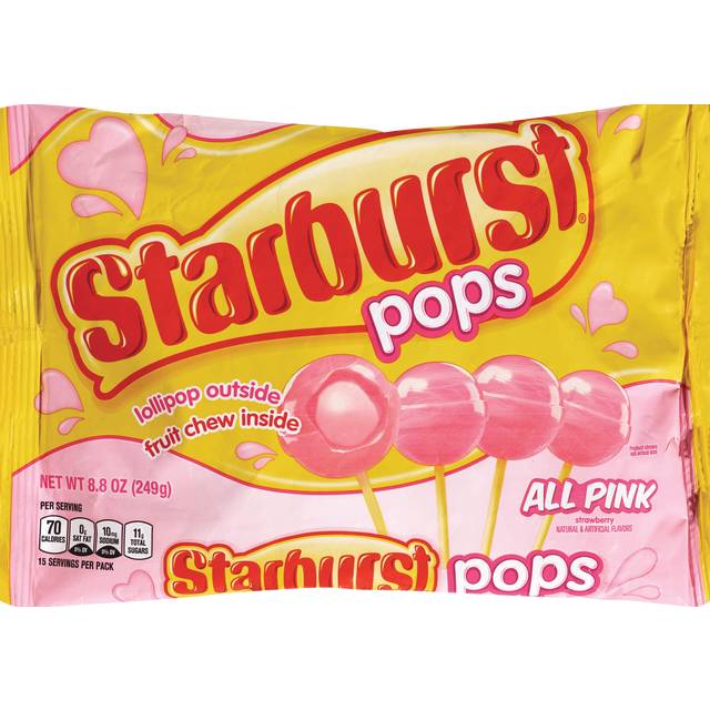 Starburst All Pink Pops, 8 oz