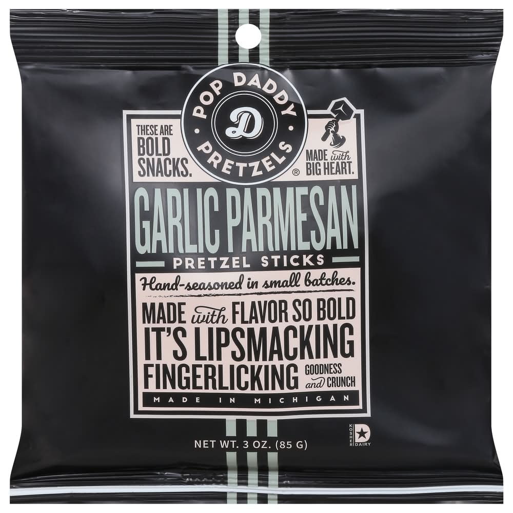 Pop Daddy Pretzels Garlic Parmesan Pretzel Sticks (3 oz)