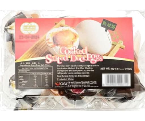 Chun Cooked Salted Duck Eggs 6 Pk