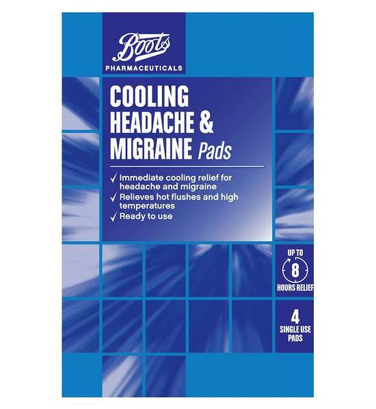 Boots Cooling Headache and Migraine Pads (4 Pads)
