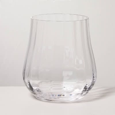 Hearth & Hand with Magnolia Short Water Glass 14 oz, Clear