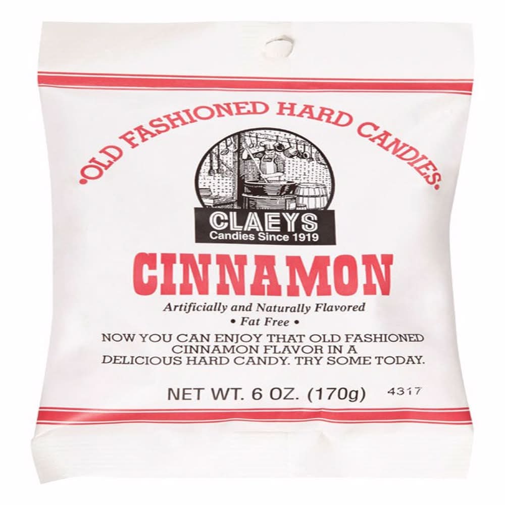 Claeys Old Fashioned Cinnamon Hard Candy 6 Oz