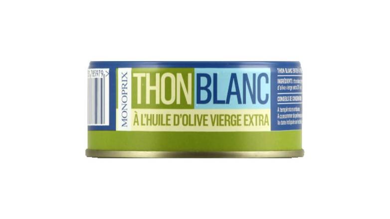 Monoprix Thon blanc @ l huile d olive vierge extra La boîte de 160 g